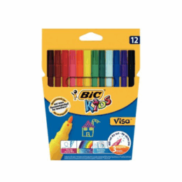 FEUTRE COLORIAGE BIC VISA PTE FINE POCH. 12 #