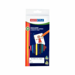 CRAYON COULEUR ASS PM TRIANGULAIRE POCH12