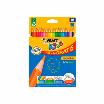 CRAYONS COUL. EVOLUTION 14+4G