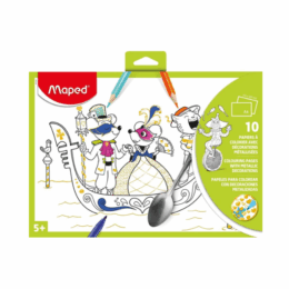 COFFRET PAPIER A PEINDRE AVEC DECORATIONS METAL